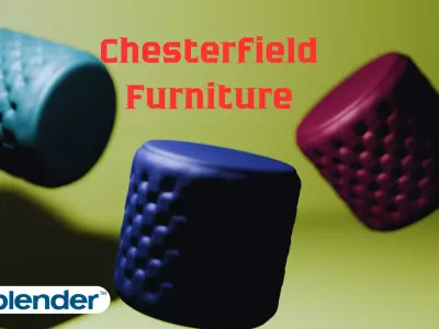 Chesterfield Furniture Free 3D model