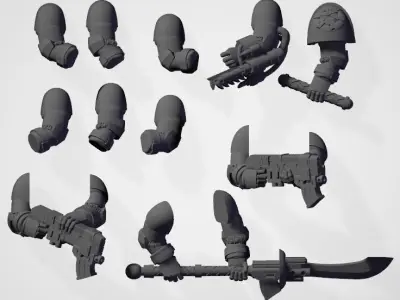 Tempest Knights - Troops Kit Free 3D print model