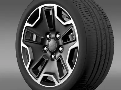Jeep Wrangler Rubicon aniversary wheel 3D model