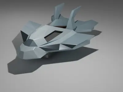 Aircraft JX Thunder 3d Model Low-poly 3D model