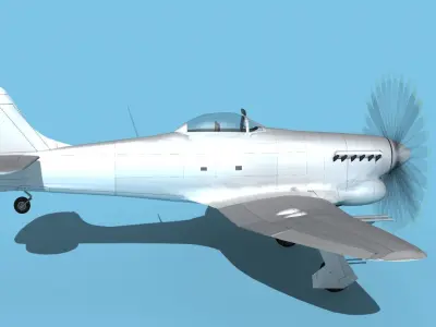 Hawker Hawker Tempest MK1 V00 3D model