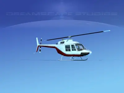 Bell 206 JetRanger V04 3D model