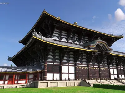 Asian Pagoda Building 3D model