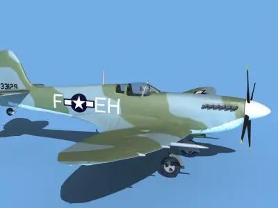 Supermarine Spitfire Mk IXb V07 3D model