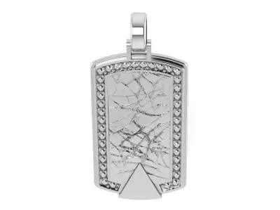 Military Textured Pendant 0613 3D print model