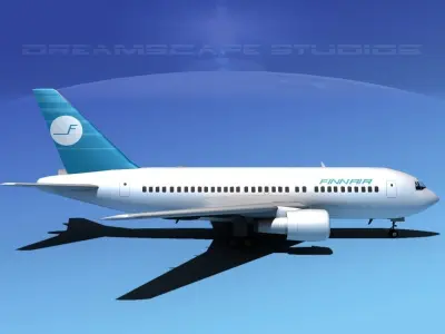 Boeing 767-200ER Finnair 3D model