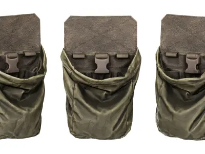 ADA MILITARY POUCHES BUNDLE 01 Low-poly 3D model