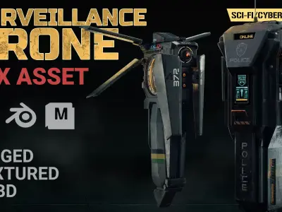 Surveillance Drone 3D model