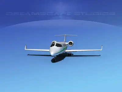 LearJet 45 V08 3D model
