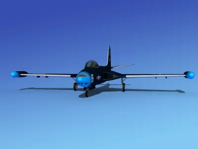 McDonnell F2H4 Banshee V03 3D model