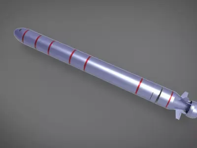 POSEIDON Unmanned Underwater Vehicle  Russian Nuclear Low-poly 3D model