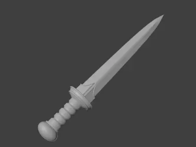 Fantasy Gladius  Low-poly 3D model