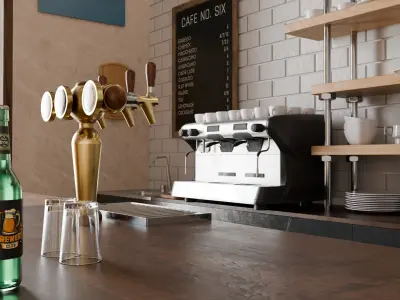 Cosy Coffee Shop 3D model