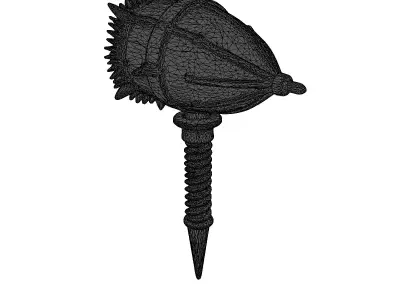 Rusty Medieval Mace 3D model