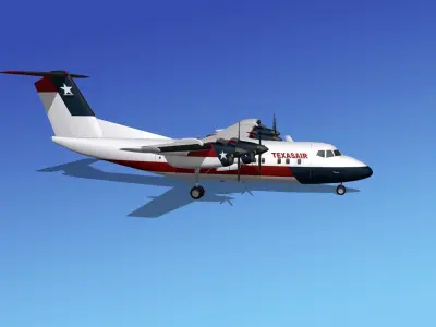 Dehavilland DHC-7 Texasair 3D model