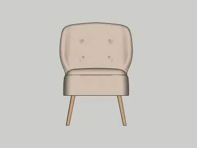 Accent Chair IKEA GUBBO Free 3D model