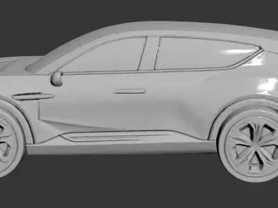 AI-Generated Concept Car SUV - model 3 - 3D model 3D model