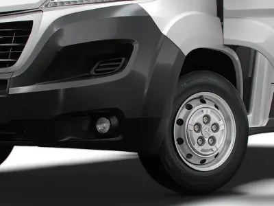 Peugeot Boxer Van L3H2 HQ Interior 2023 3D model