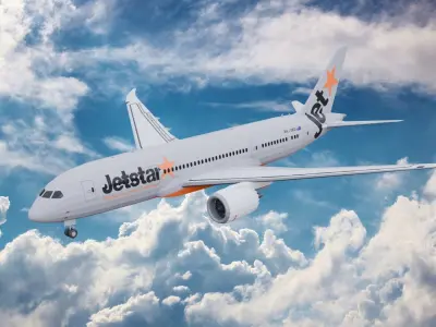 Jetstar Plane 787 Low-poly 3D model