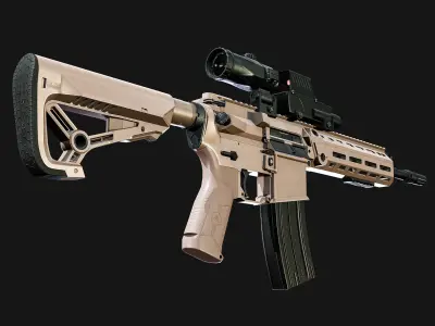 IWI Arad Rifle Low-poly 3D model