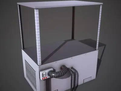 Laboratory Stand Low-poly 3D model