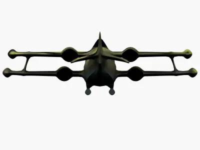 Sci-Fi Biplane 3D print model