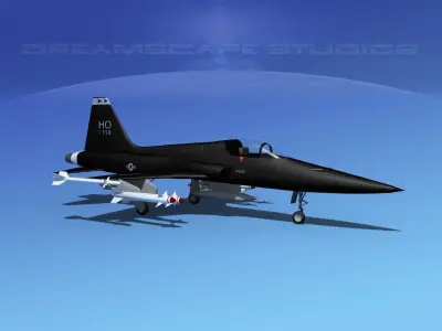 Northrop F-5E Tiger V01 USAF 3D model