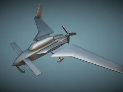 Rutan Model 61 Long-EZ - 3D Printable Model 3D print model