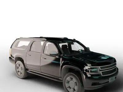 big SUV Car Blender 3D model