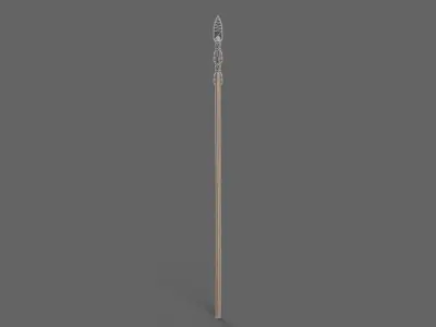 PBR Spear V3b Low-poly 3D model
