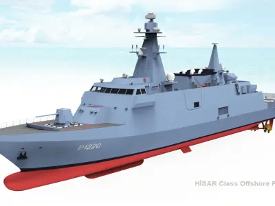TCG HISAR Class Offshore Patrol Ship 3D model