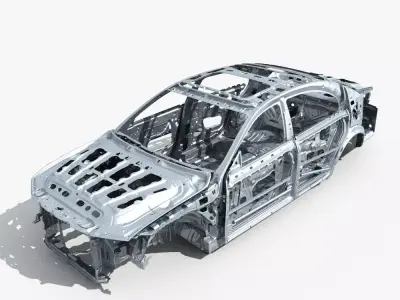 Car Frame 01 3D model