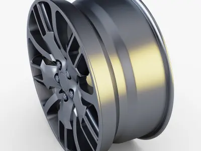 Car Rim Wheel 18 Silver Gen 1 3D model