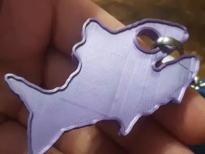 3D printable Fishtank LIVE Keyring Dongle Free 3D print model