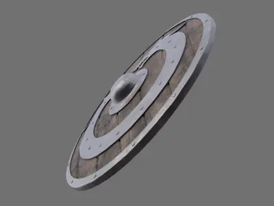 Shield 1A Low-poly 3D model