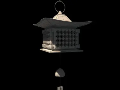 Japanese wind bell 3D model