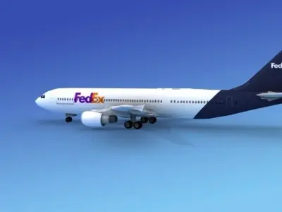Airbus A300 FedEx 3D model