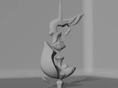 Kings Glory Cello Props Low-poly 3D model