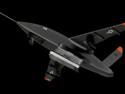 USAF-XQ58A Stealth Drone Low-poly 3D model
