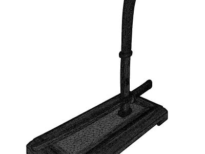 Japanese Katana Wakizashi Display Stand 3D model