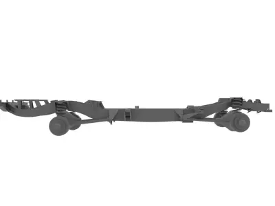 landrover chassis and suspension 3D model