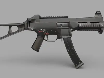 UMP9 GUN Low-poly 3D model
