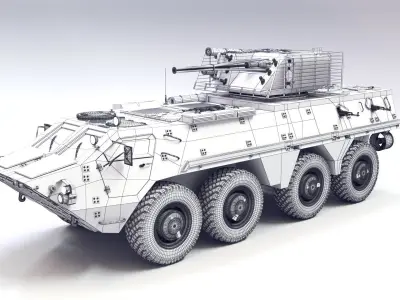BTR-4 Armoured personnel carrier 3D model