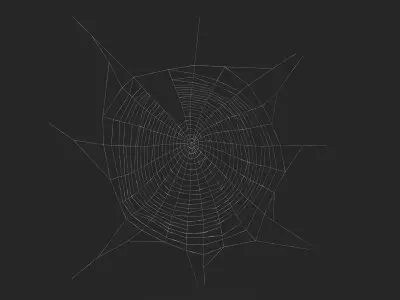 Spider Webs Collection 3D model