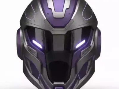 Ultimate Purple Galactic Cybernetic Arsenal 3D Model Collection 