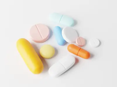 Medicine Pills Low-poly 3D model
