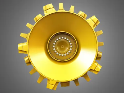 Landfill Compactor - Wheel 3D model