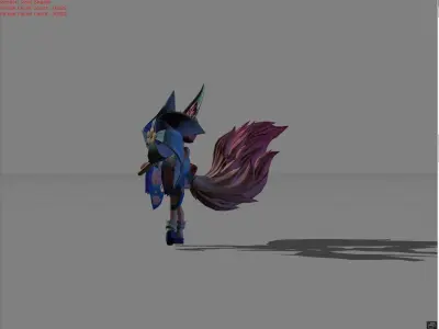 Nana Wind Fairy Low-poly 3D model