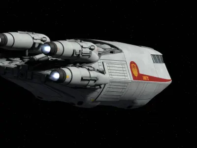Battlestar Galactica - Colonial Shuttle Mk2 with 6 Color Schemes 3D model