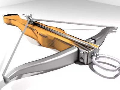 Crossbow - Medieval Type 2 3D model